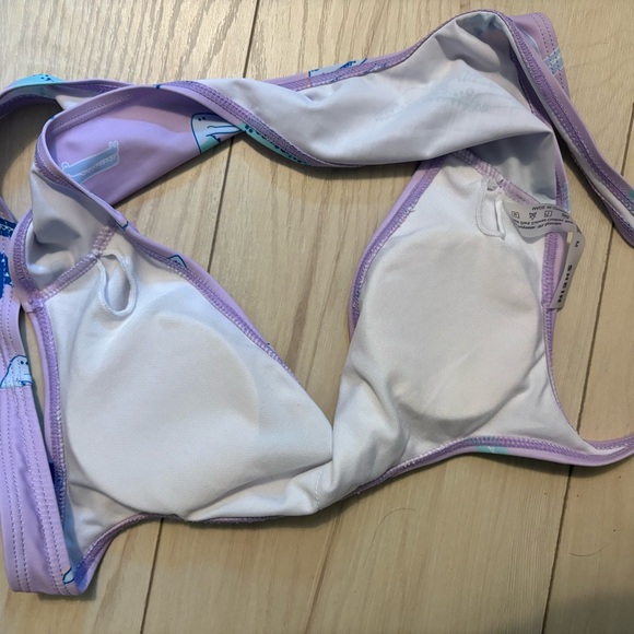 NWOT Dinosaur Lavender Bikini Top - Picture 4 of 4
